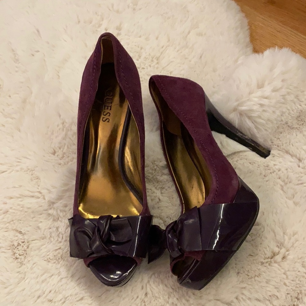 Guess Purple Heels Size 8